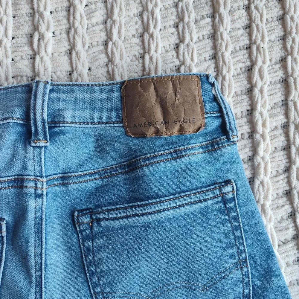 American Eagle Slim Straight Mens Jeans 28x30 Next Level Airflex Light Wash - Picture 5 of 11